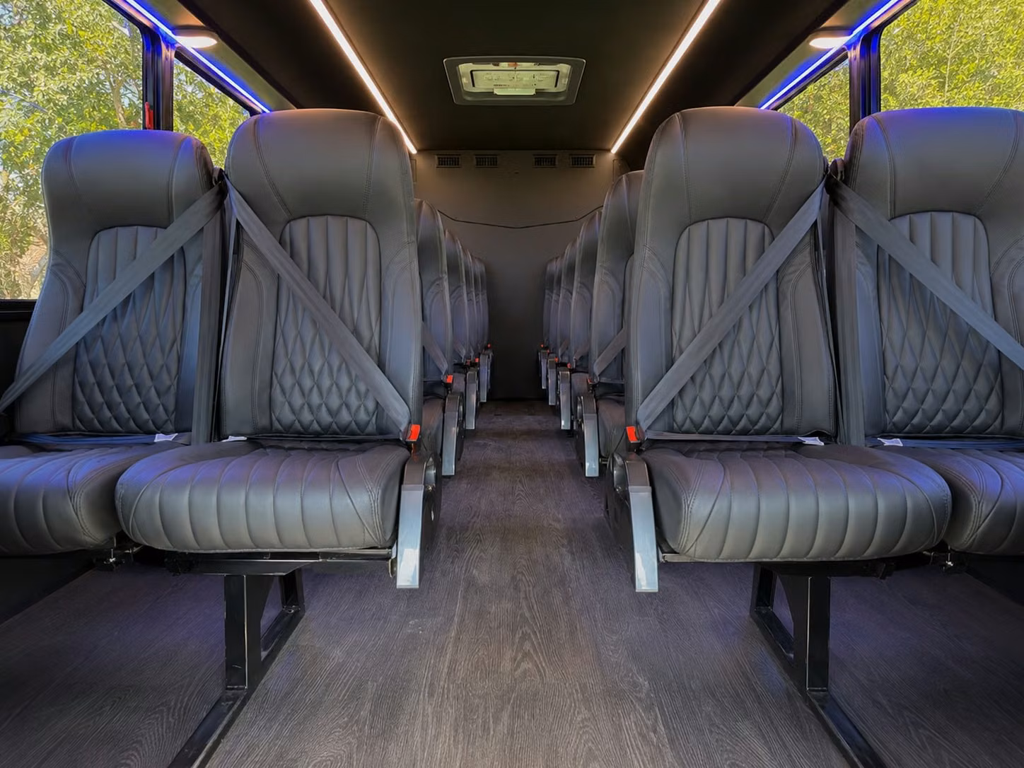 15 passenger minibus inside