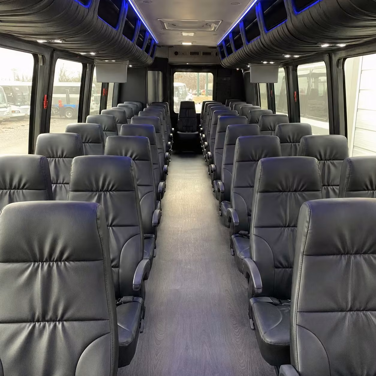 25 passenger minibus inside