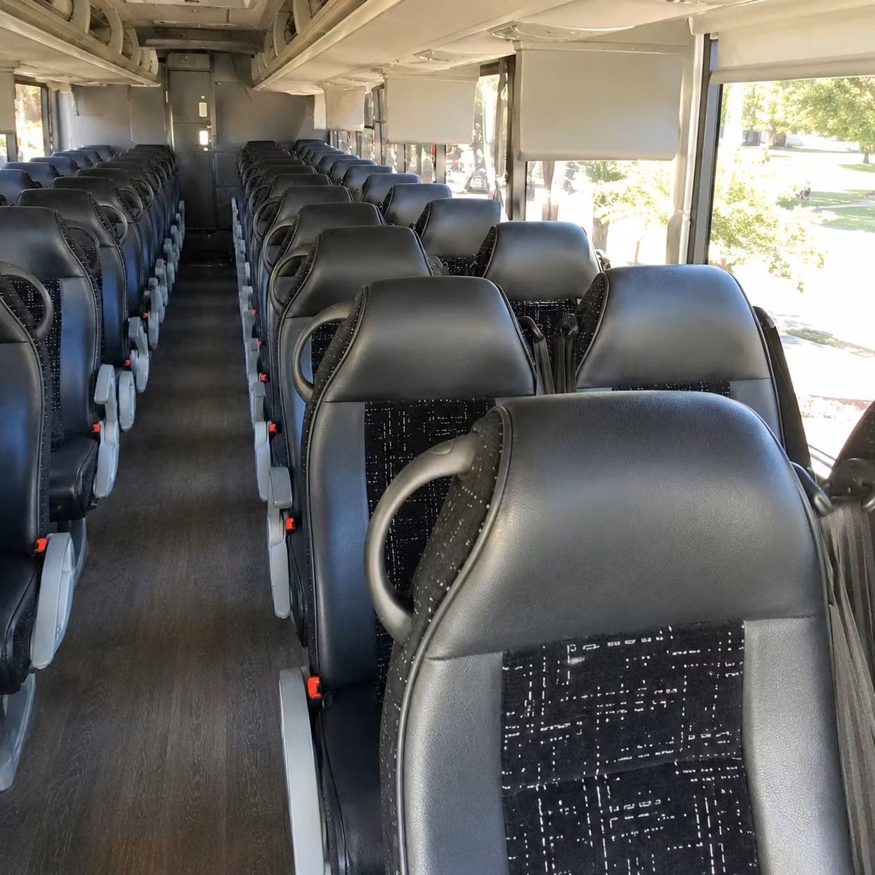 south gate charter bus rental inside